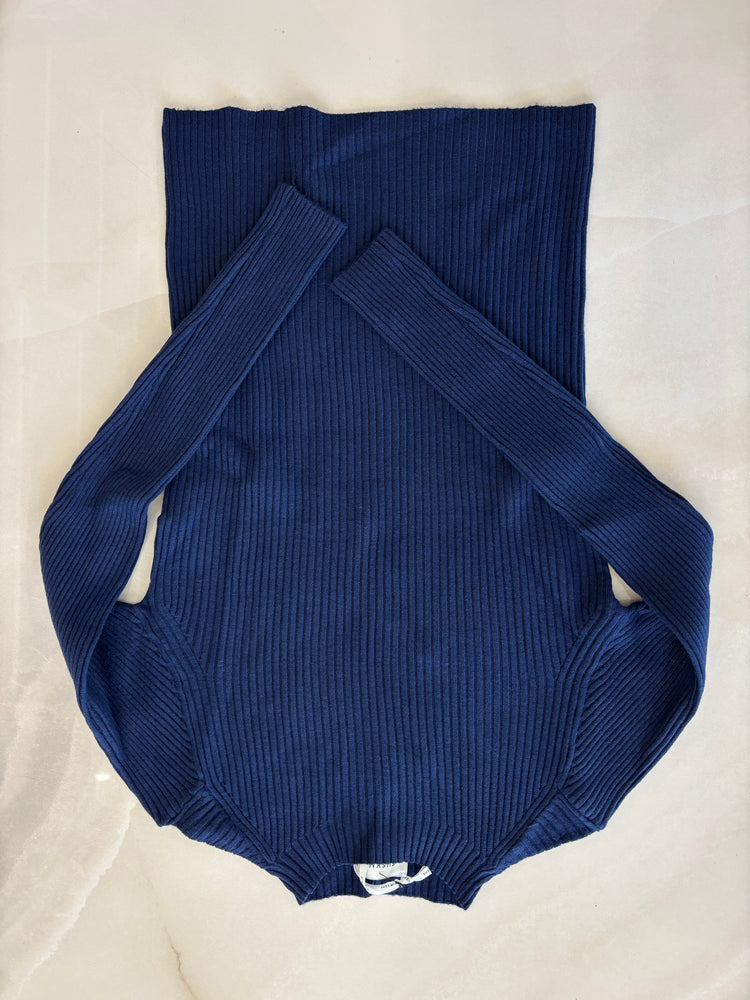 SUSY MIX - LUPETTO COLLO BASSO COSTINA - BLU