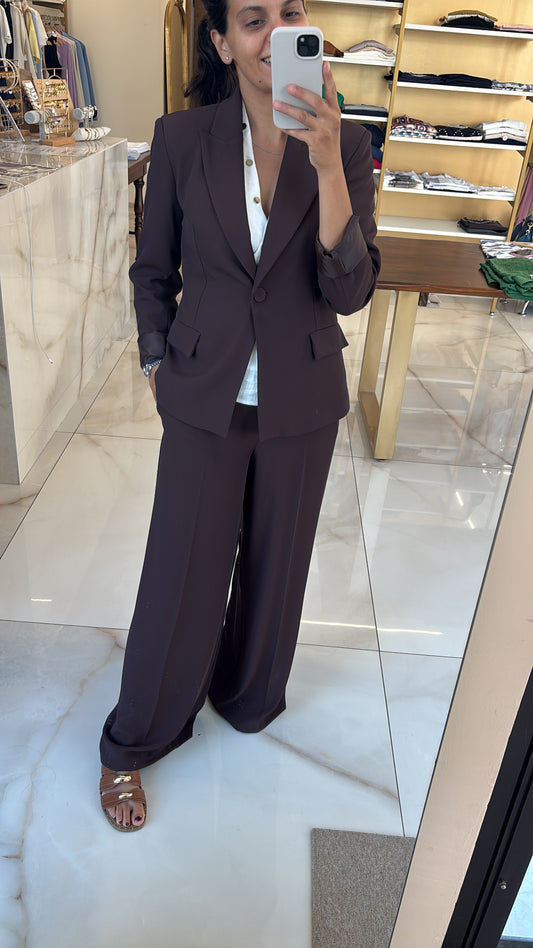 ANGELA DAVIS - TAILLEUR SUSANNE GIACCA - CIOCCOLATO