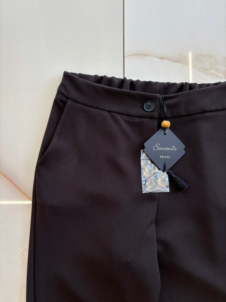 SOUVENIR - PANTALONE BASICO CON COULISSE - CHOCO