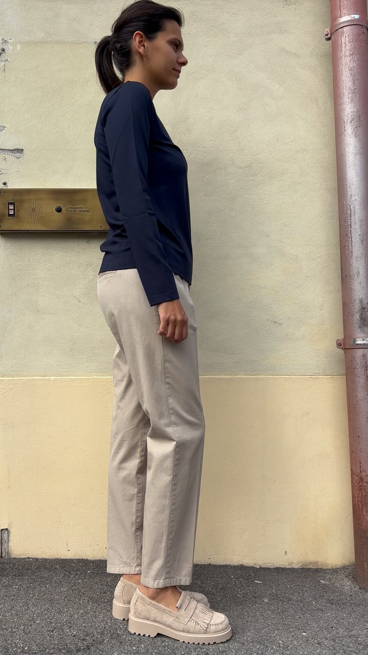 Margaret - Pantalone Coulisse - Beige