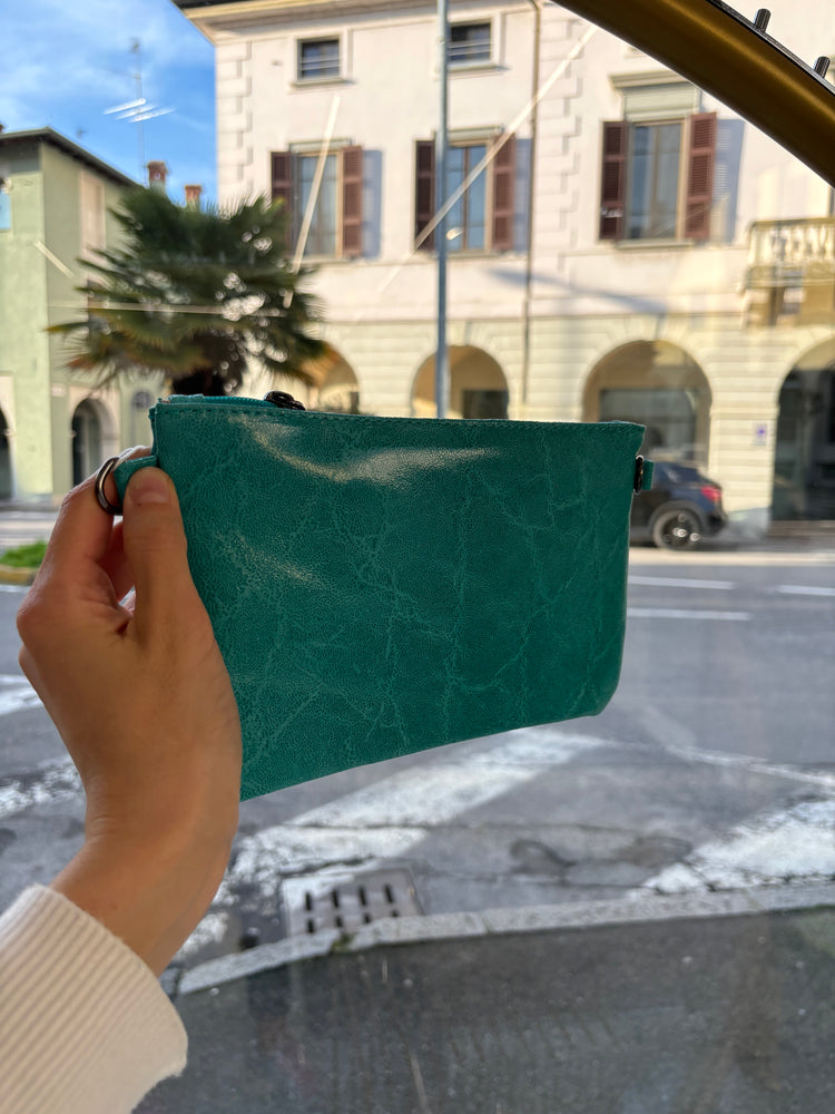 BORSA - POCHETTE - VERDE ACQUA