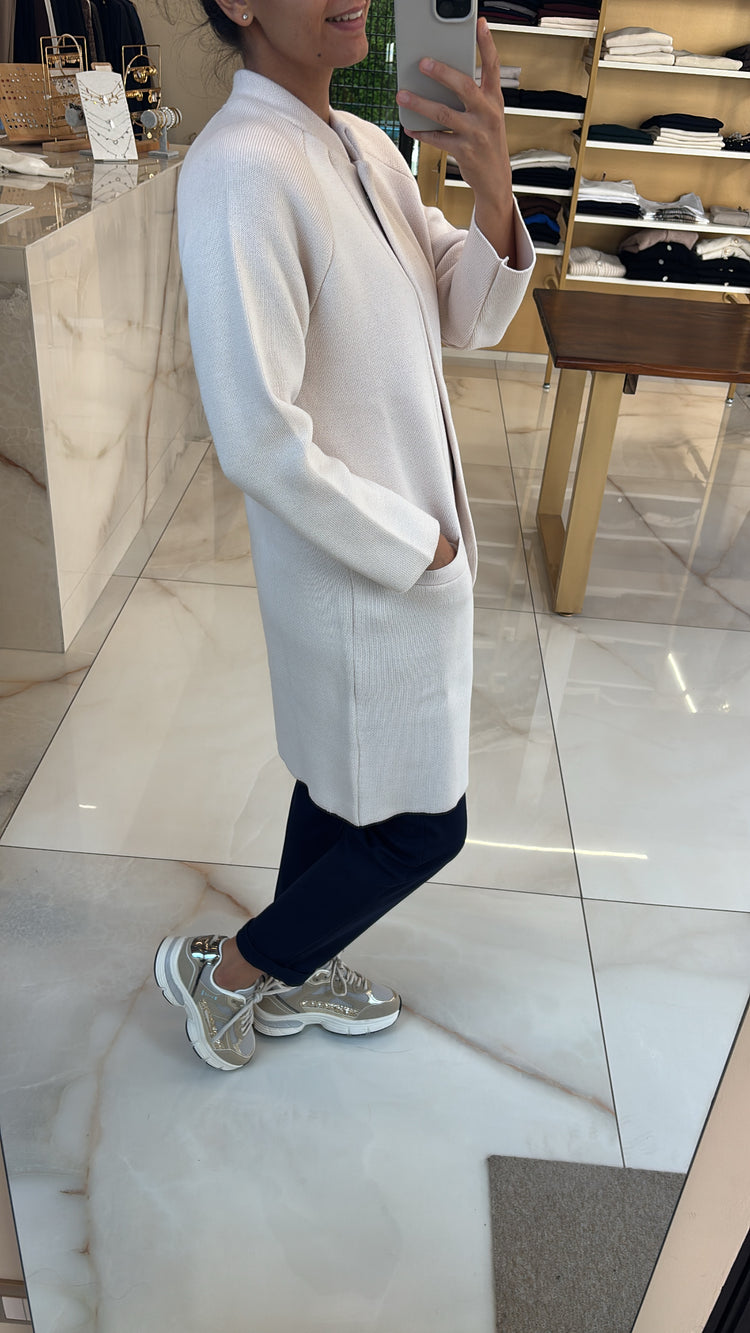MARGARET - CAPPOTTO IN MAGLIA - GHIACCIO