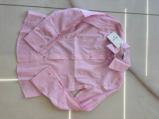 Susy mix - Camicia bottone gioiello  - rosa