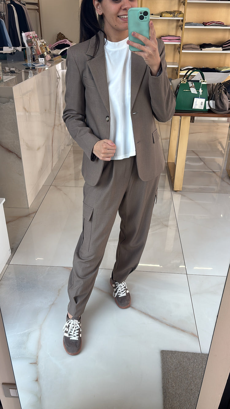SUSY MIX - PANTALONE TASCONATO - FANGO