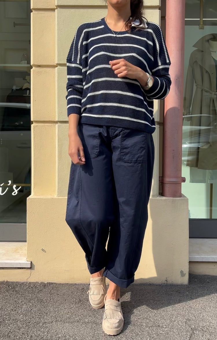 Susy mix - Pantalone con Tasca frontale - Blu