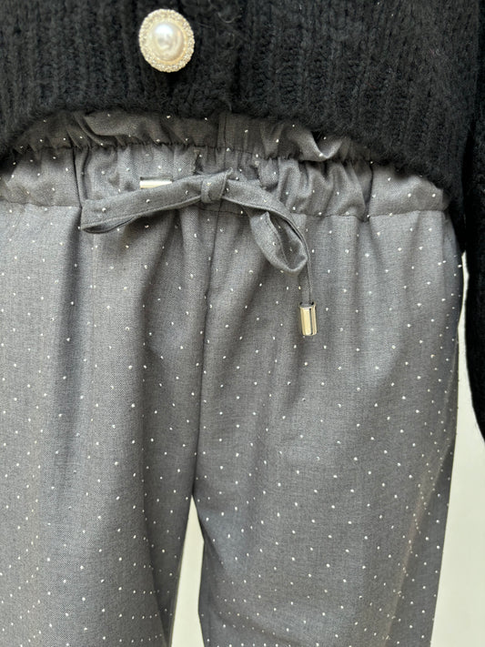 MOTEL - PANTALONE CON COULISSE - GRIGIO PERLA