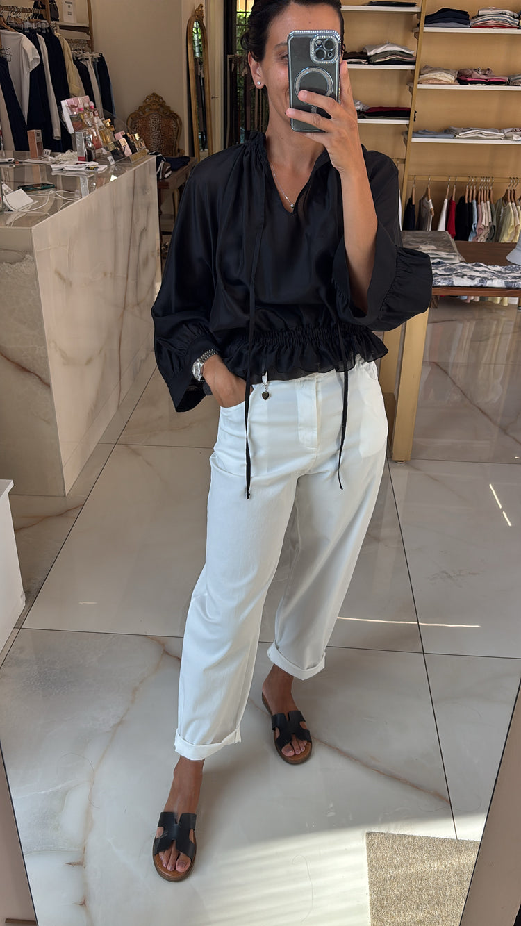 TENSIONE IN - CAMICIA MUSSOLA - NERA