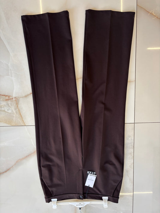 SUSY STAR - PANTALONI PALAZZO PP  - CHOCO