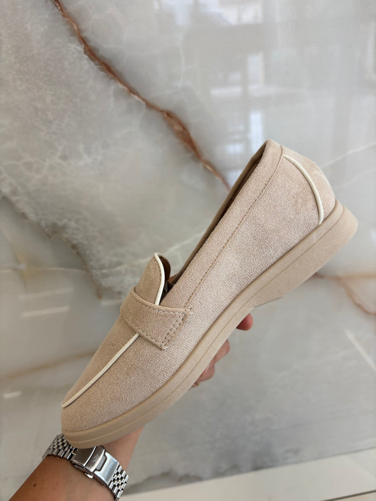 Mocassino - Liscio - Beige