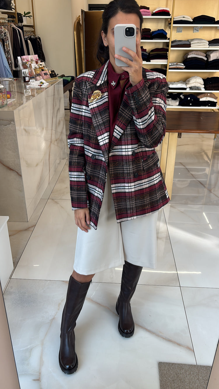 SUSY MIX - GIACCA DOPPIOPETTO - VINO