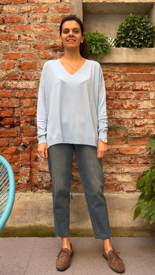 SUSY MIX - MAGLIA - CELESTE