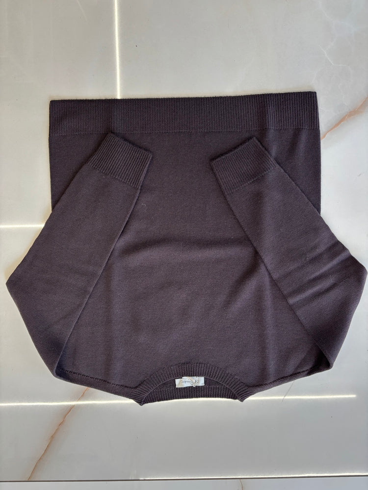 CARMEN - MAGLIONE GIROCOLLO COD. Grace - CIOCCOLATO