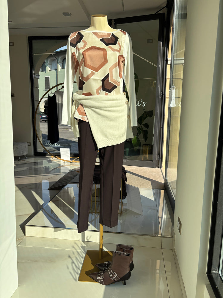 DANIEL & MAYER - PANTALONE BASICO cod. CAMERON INVERNALE - CHOCO