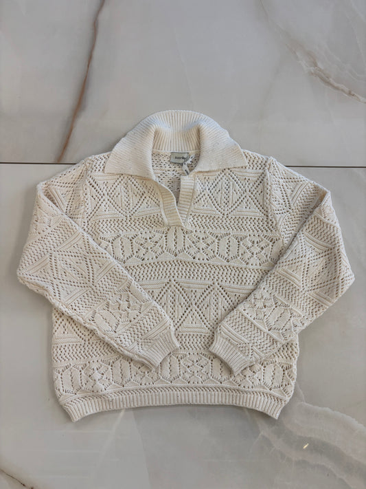 SUSY MIX - POLO PAILLETTES - CREMA