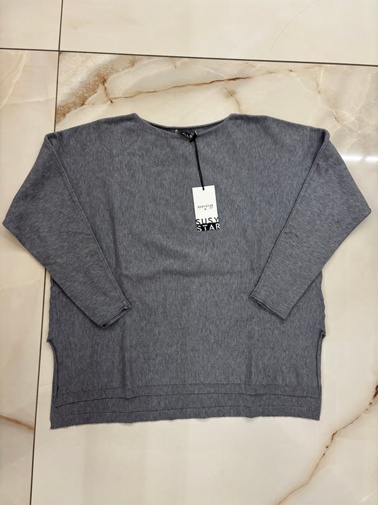 SUSY STAR - MAGLIONE BARCHETTA - CREMA