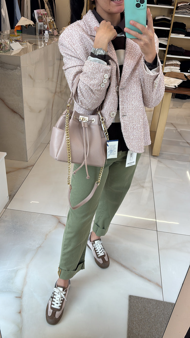 SUSY MIX - GIACCA LUREX - ROSA