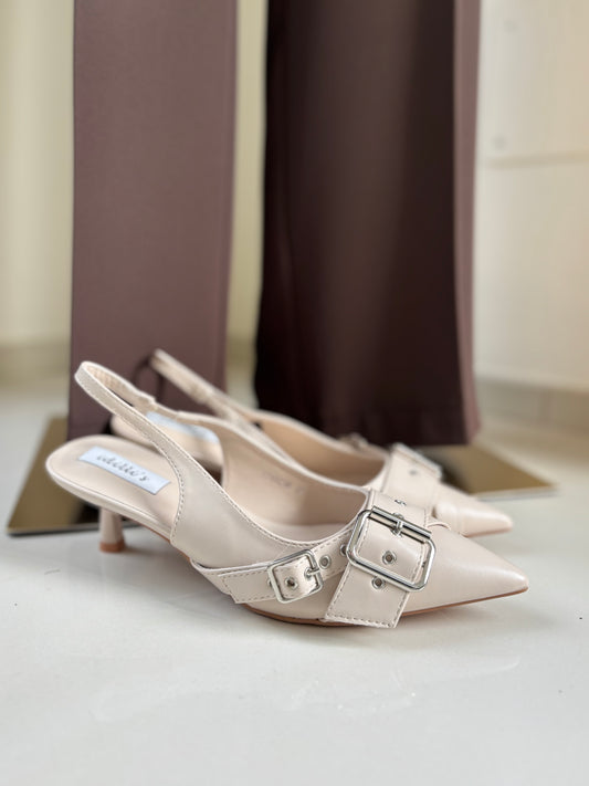 SLINGBACK - BEIGE