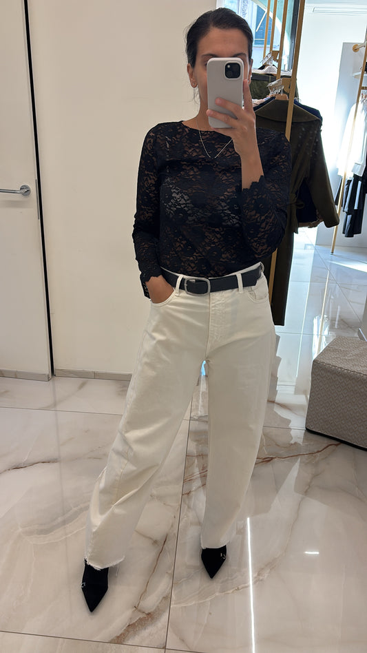 SOUVENIR - PANTALONE OVETTO CON CINTURA - BURRO