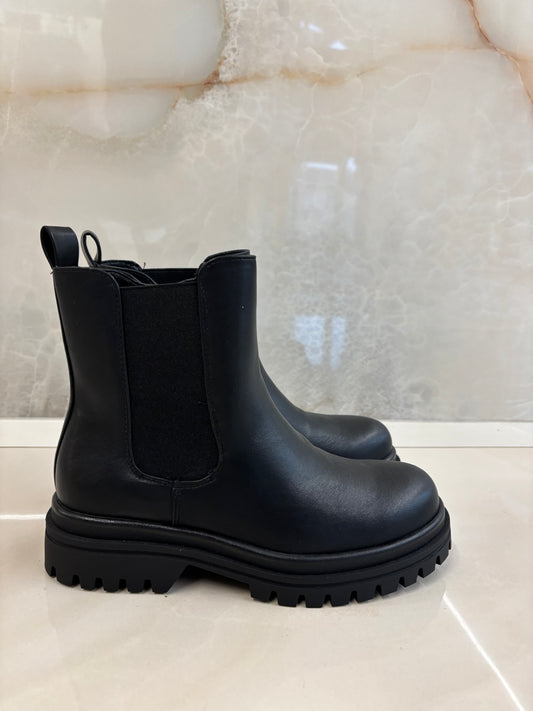 STIVALETTO BASSO LISCIO - NERO