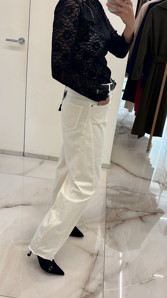 SOUVENIR - PANTALONE OVETTO CON CINTURA - BURRO