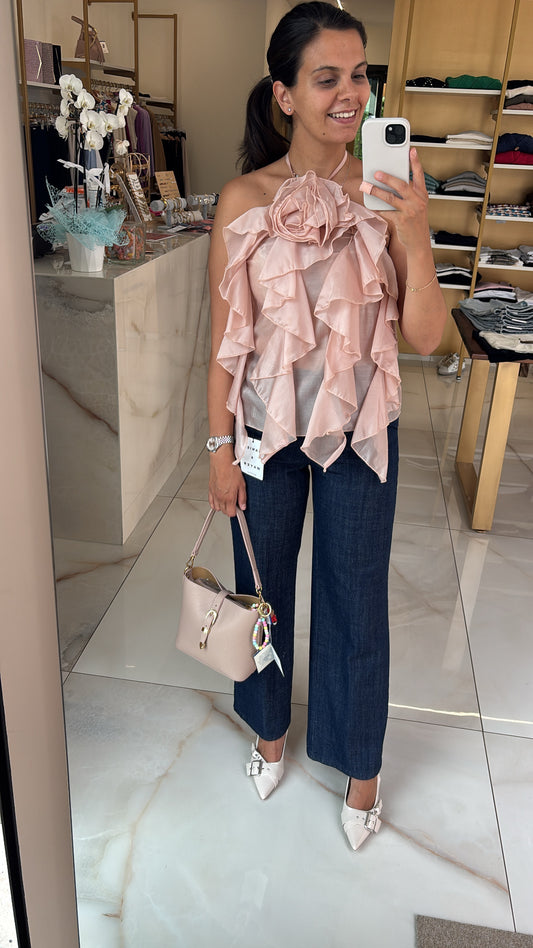 HAVEONE - BLUSA FIORE - ROSA ANTICO