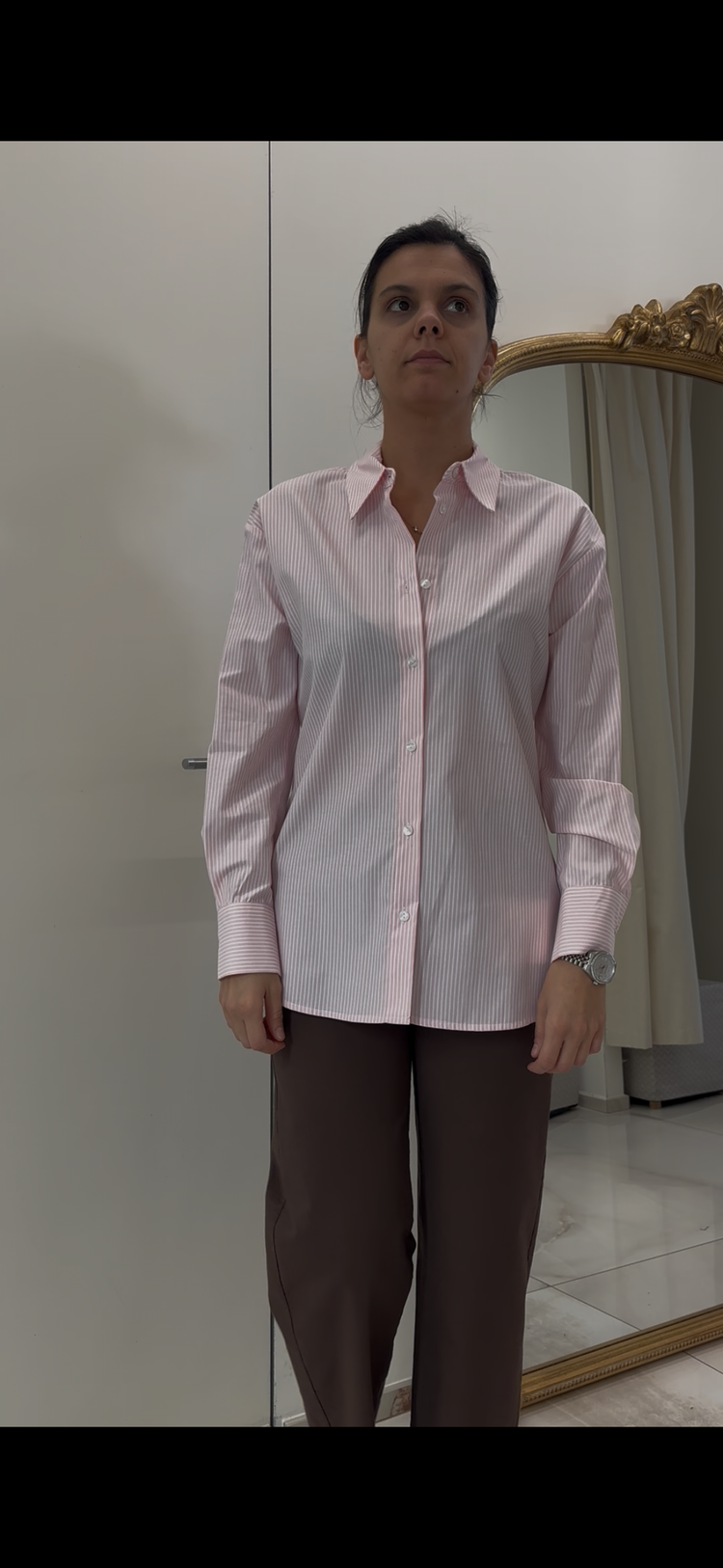 TENSIONE IN - CAMICIA RIGHE BASICA - ROSA