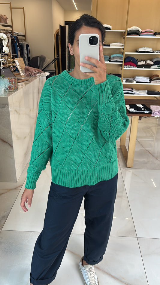 ANGELA DAVIS - MAGLIONE - VERDE GUCCI