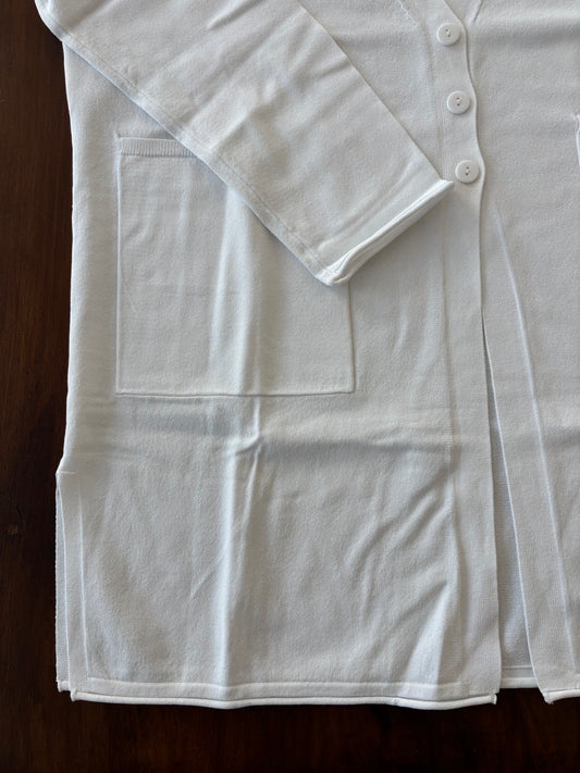 DANIEL & MAYER - CARDIGAN LUNGO - BIANCO