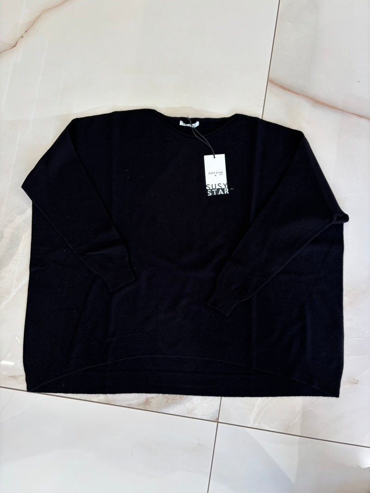 SUSY STAR - MAGLIA OVER - NERA