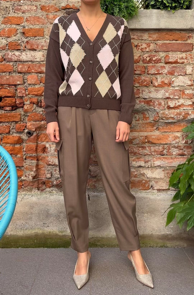 TENSIONE IN - CARDIGAN CON APPLICAZIONI
