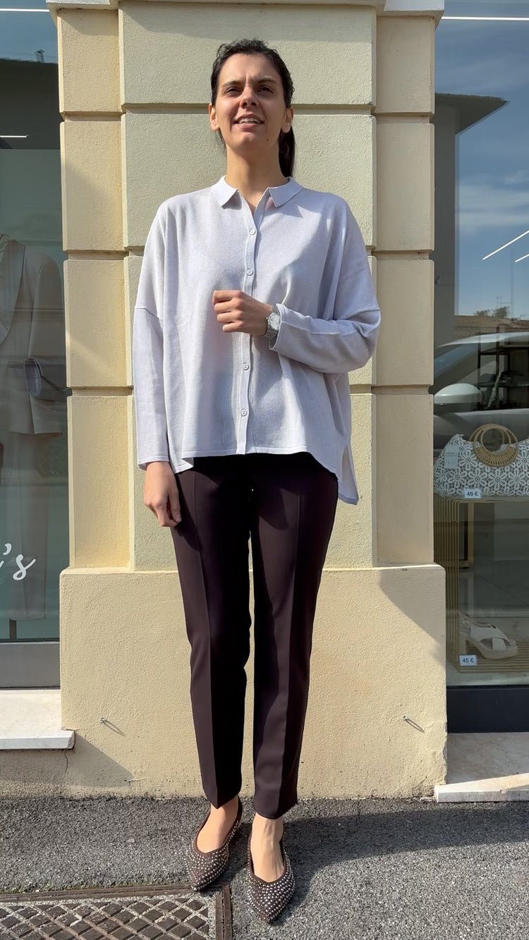 Daniel e mayer - Maglia in filo leggero  - grigia