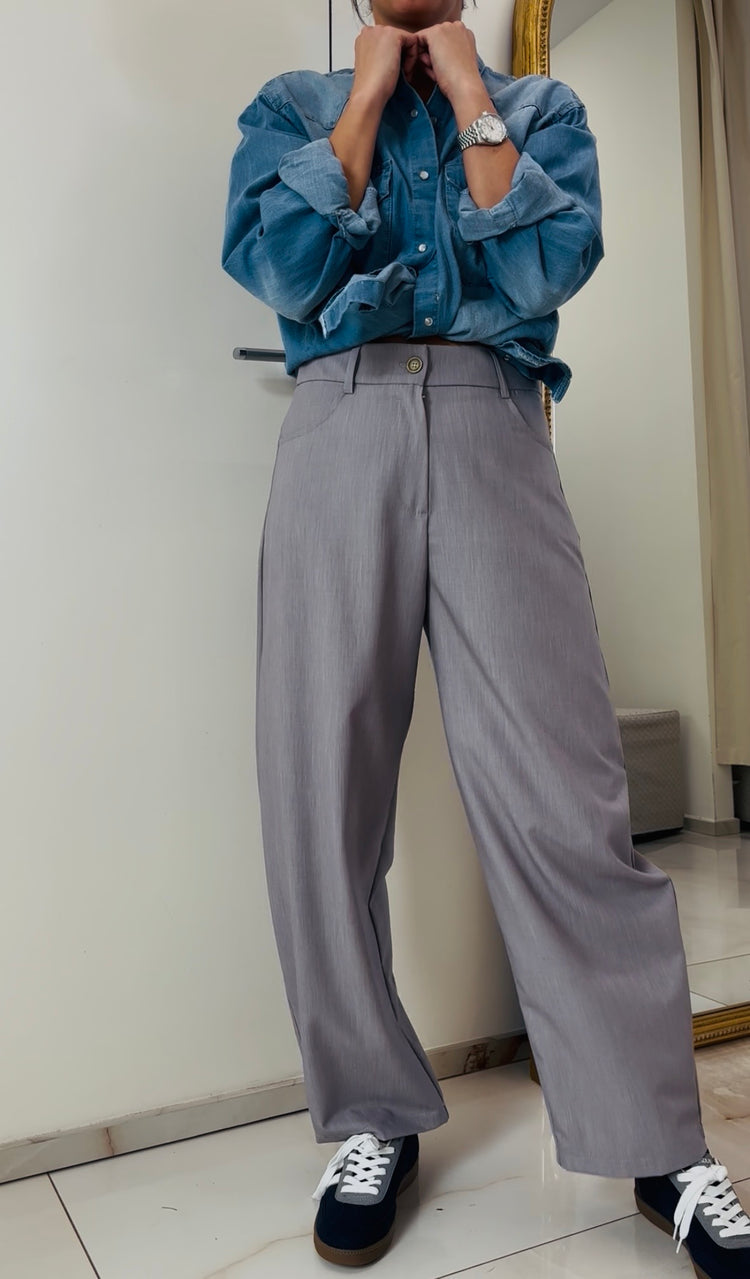 TENSIONE IN - PANTALONE BALI - GRIGIO