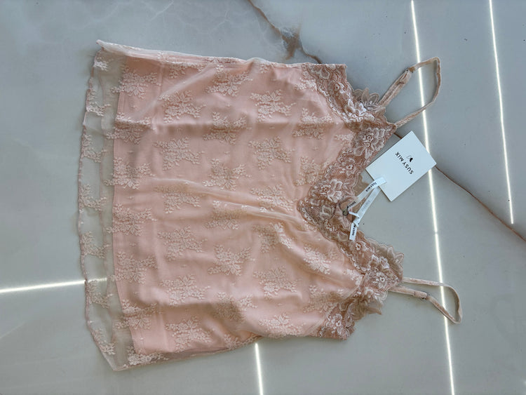 Susy mix - top pizzo - rosa