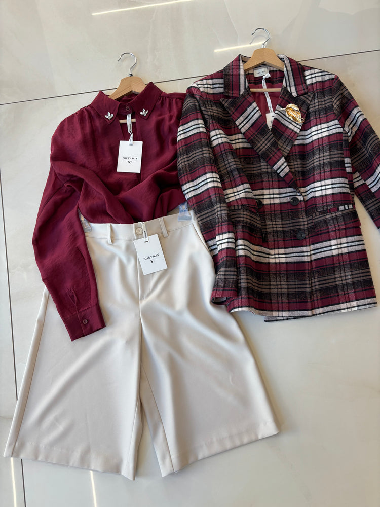 SUSY MIX - GIACCA DOPPIOPETTO - VINO