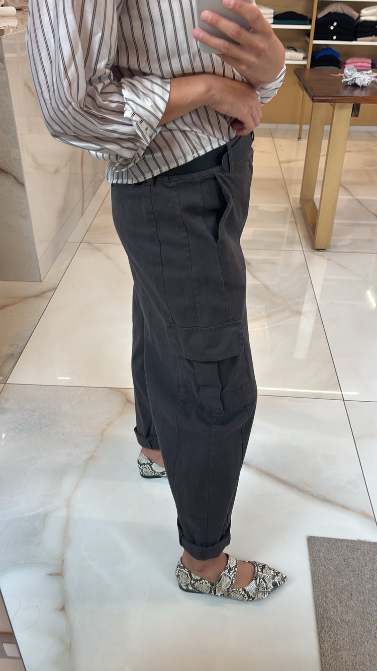 SUSY MIX -  PANTALONE TASCONATO - MORO