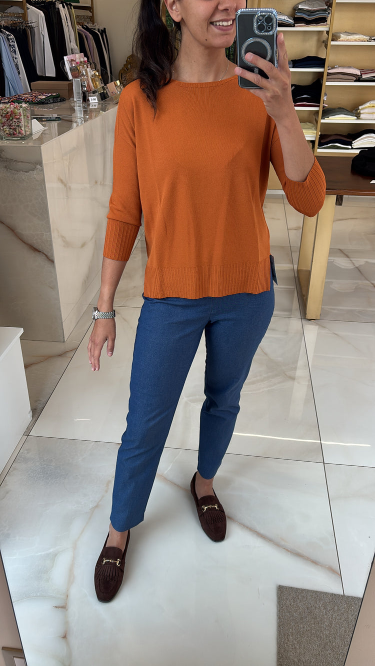 Carmen - Maglia girocollo - COD. ALLEGRA - Zucca