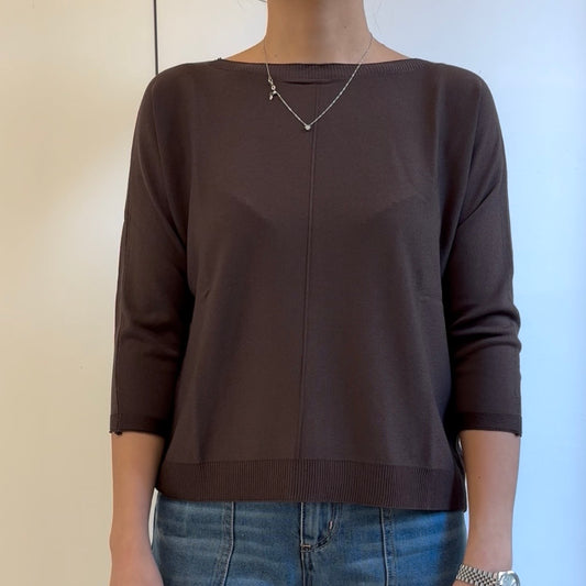 SUSY MIX - MAGLIA APICE - MORO