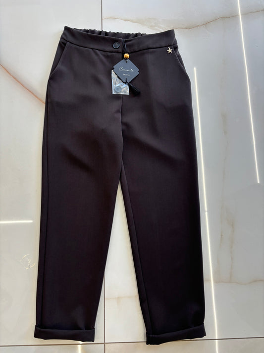 SOUVENIR - PANTALONE BASICO CON COULISSE - CHOCO