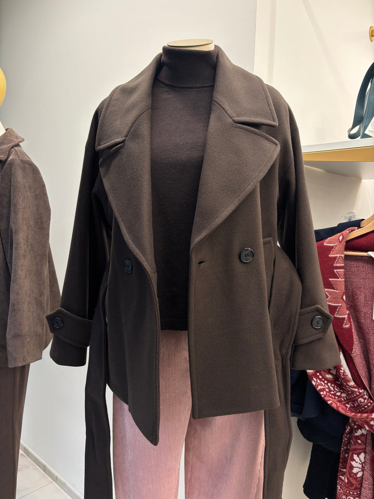 SOUVENIR - CAPPOTTO CORTO - CHOCO