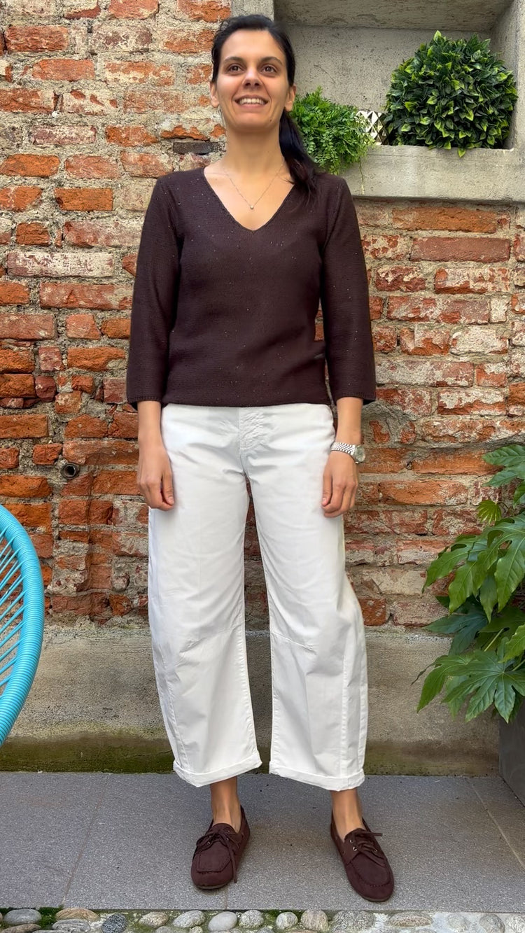 Margaret - Pantalone Ovetto - Bianco