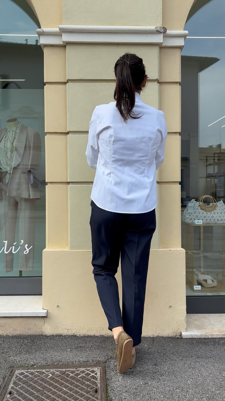 SUSY MIX - CAMICIA A V - BIANCA