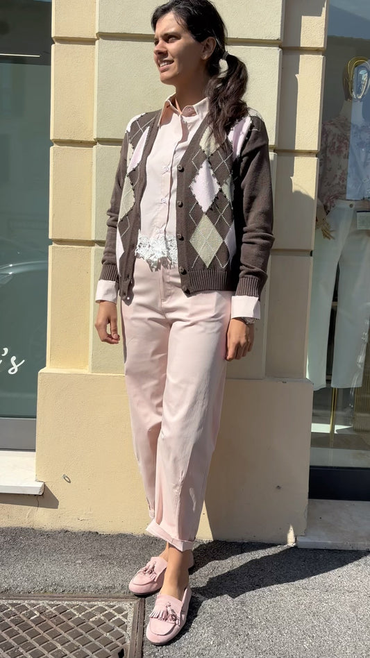 TENSIONE IN - CARDIGAN CON APPLICAZIONI