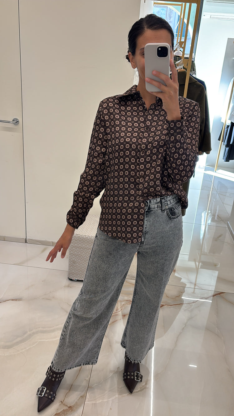 SUSY MIX - JEANS GAMBA DRITTA SLAVATI - GRIGIO