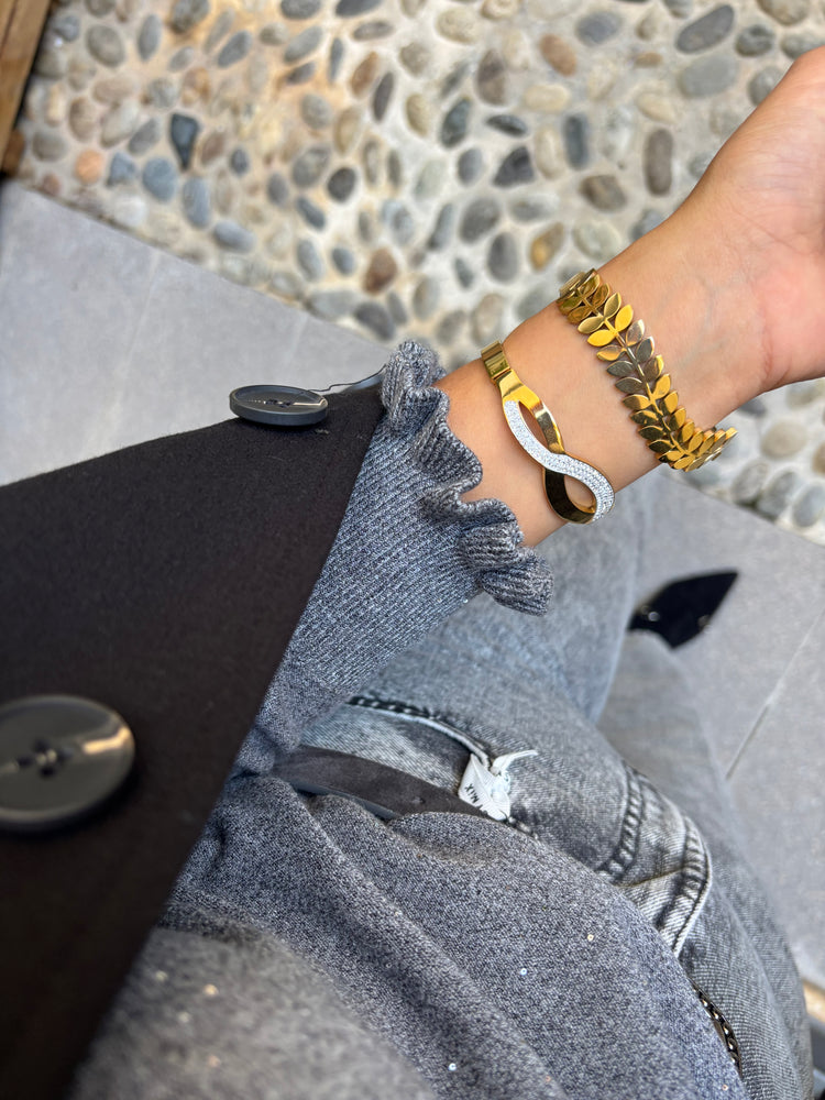 SUSY MIX - LUPETTO CON MICROPAILLETTES - GRIGIO