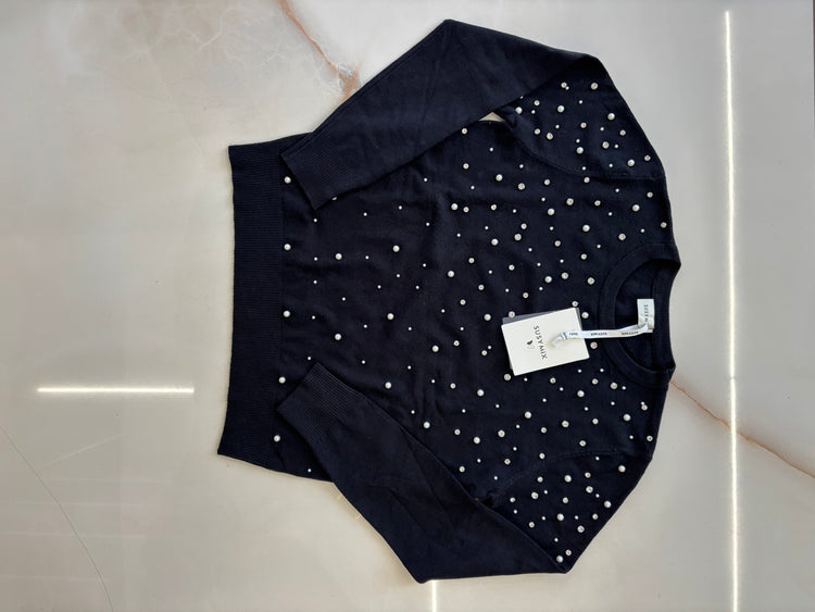 SUSY MIX - MAGLIA STRASS - NERA