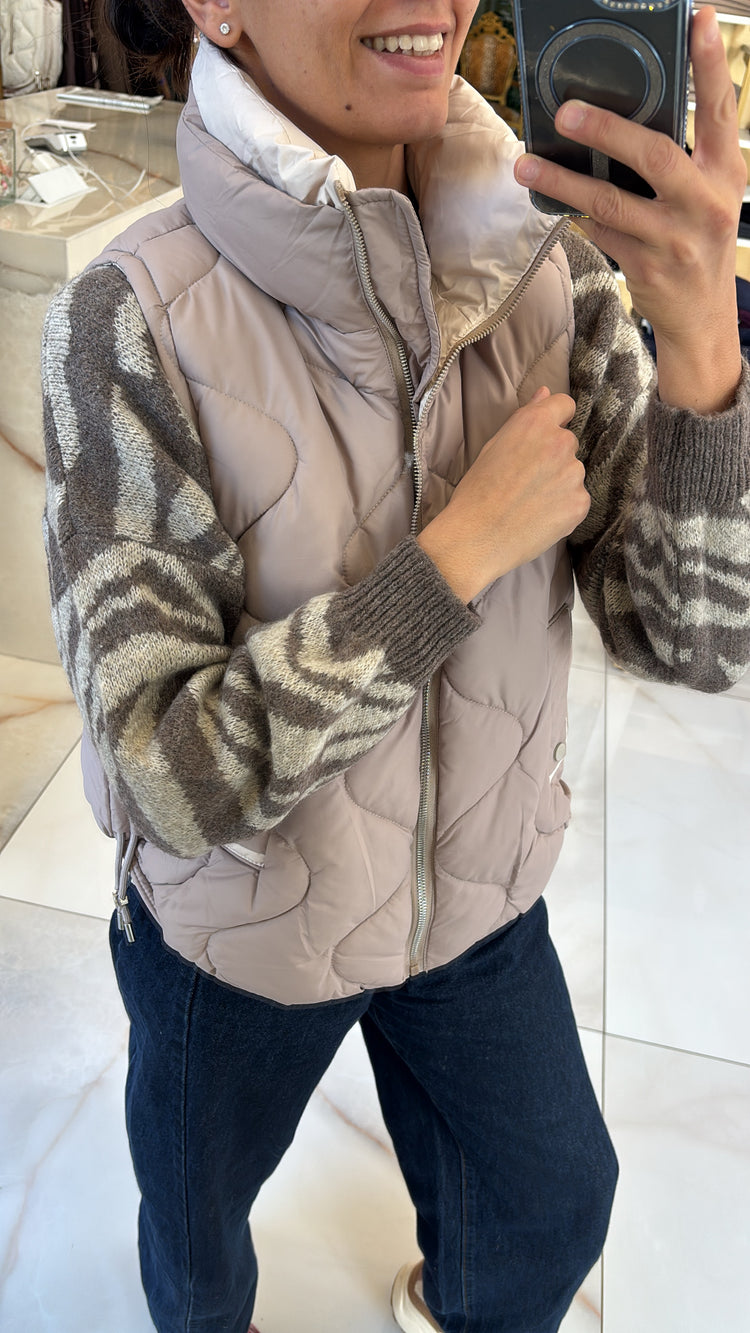 PIUMINO - SMANICATO - BEIGE