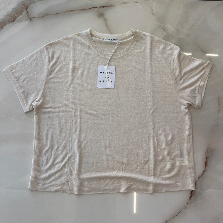 DANIEL E MAYER - 100% LINO A SCATOLETTA  - BEIGE
