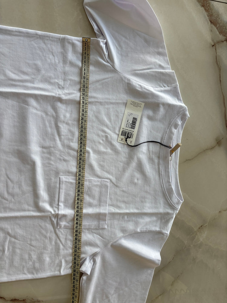 Margaret - Maglia Barchetta taschino- Bianco Ottico - tg XXL