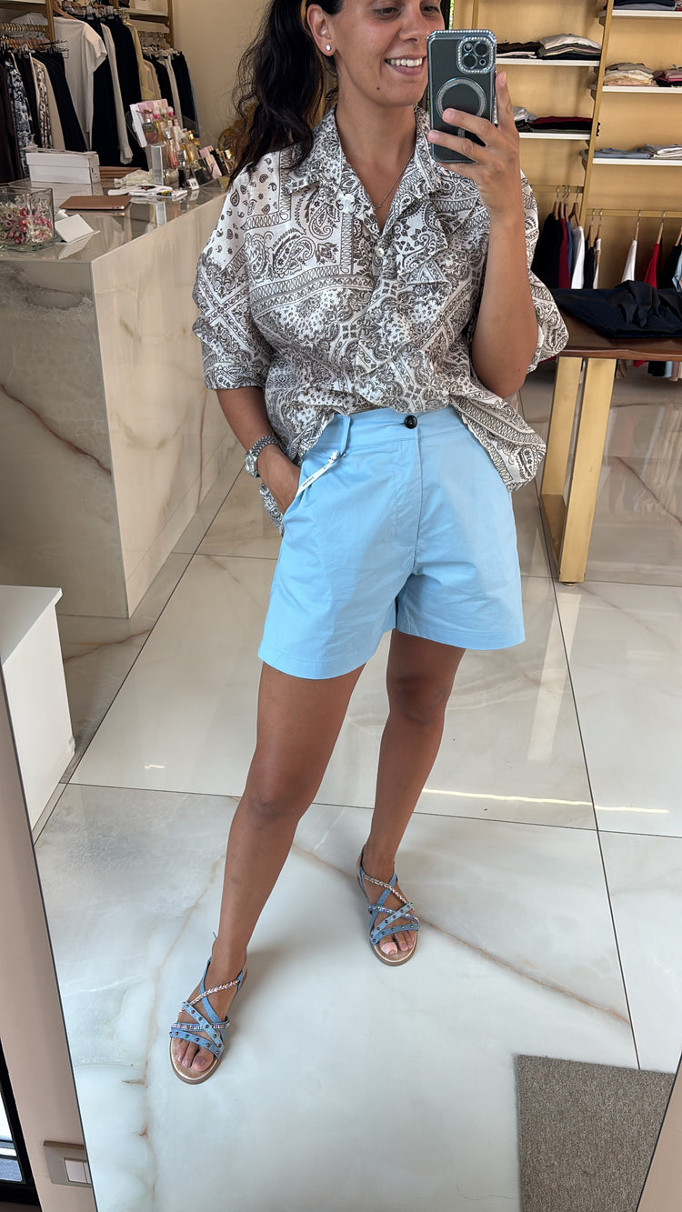 SUSY MIX - pantaloncino - CELESTE