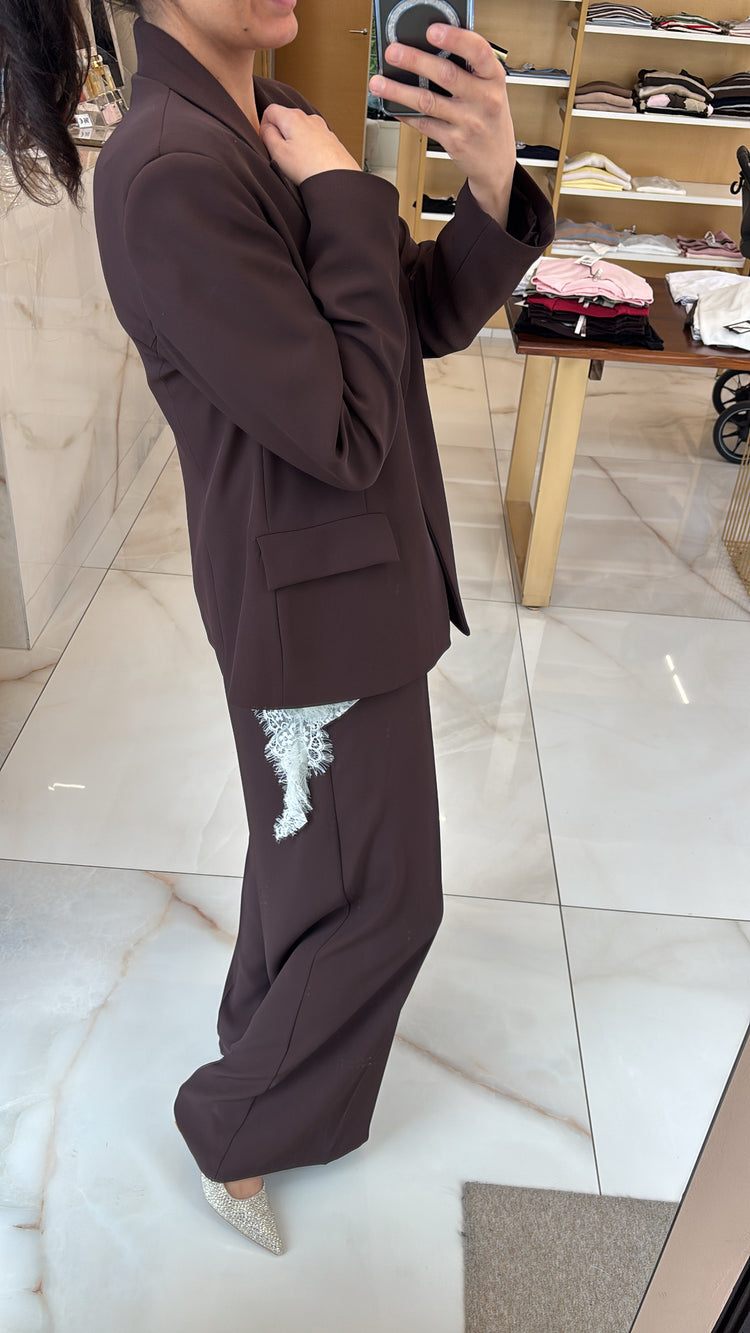 ANGELA DAVIS - TAILLEUR SUSANNE GIACCA - CIOCCOLATO